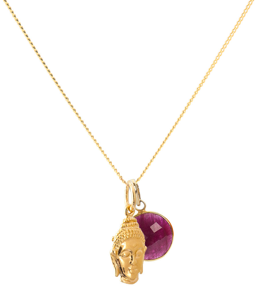 18K Gold Buddha Necklace