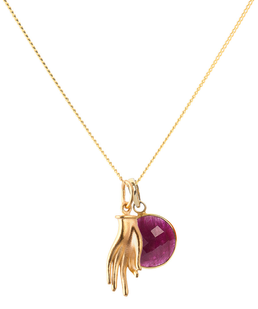 18K Gold Mudra Necklace