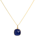 18K Gold Lapis Lazuli Third Eye Chakra Pendant Necklace