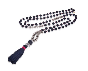 Volcanic Pyrite Mala Necklace ( The Warrior Within )