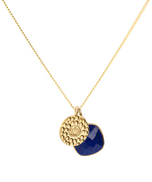 18K Gold OM Amulet Pendant Necklace