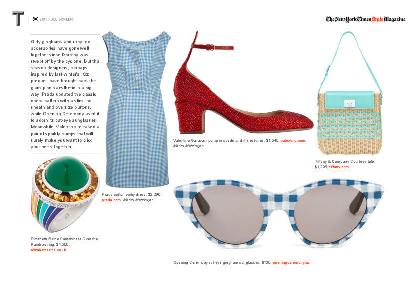 As Seen In The New York Times Style Magazine