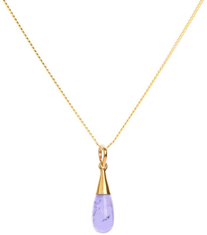 18K Gold 7 Chakra Gemstone Droplet Pendant Necklace Gift Set
