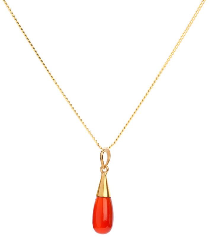 18K Gold 7 Chakra Gemstone Droplet Pendant Necklace Gift Set