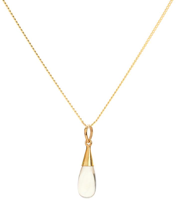18K Gold 7 Chakra Gemstone Droplet Pendant Necklace Gift Set