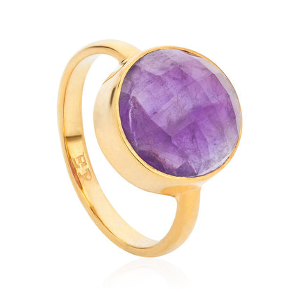 18K Gold 7 Chakra Gemstone Ring Gift Set